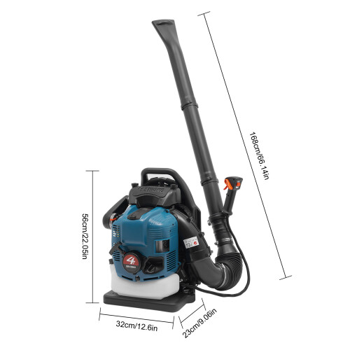 75.6cc Backpack Leaf Blower,4 Stroke Gas Powered Air/Snow Blower 1