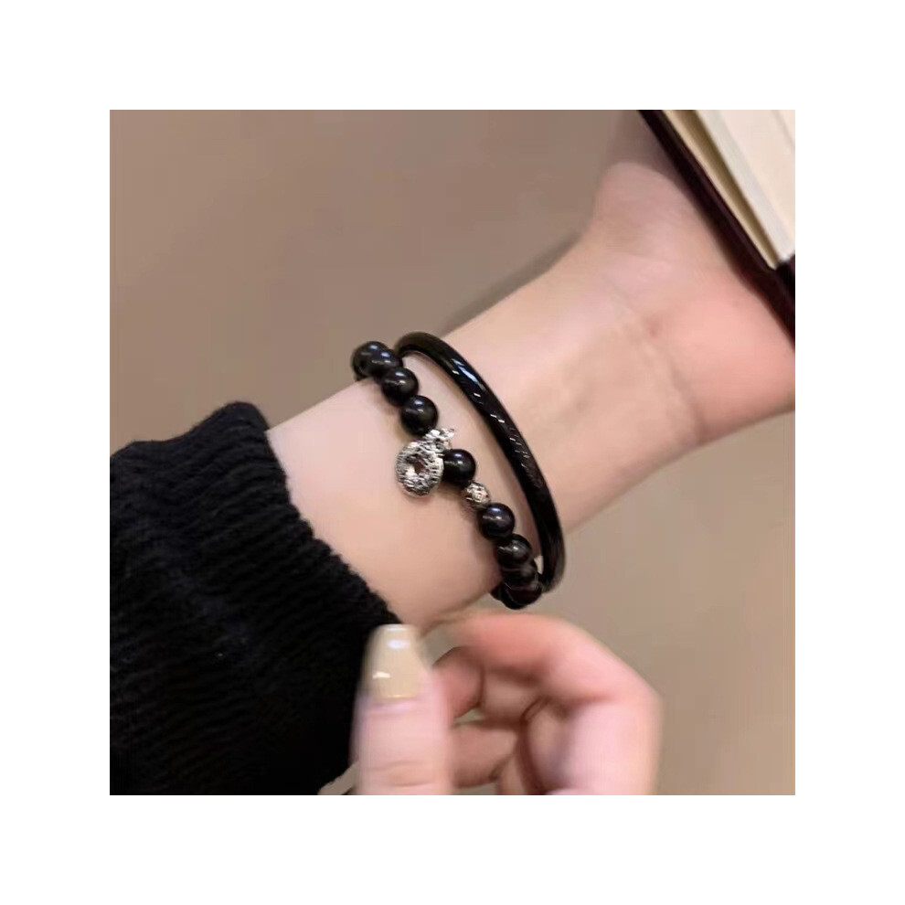 (Peace Medallion Bracelet)Bracelet multicouche nouvelle arrivée pour femme alliage verre bijoux nationaux vent