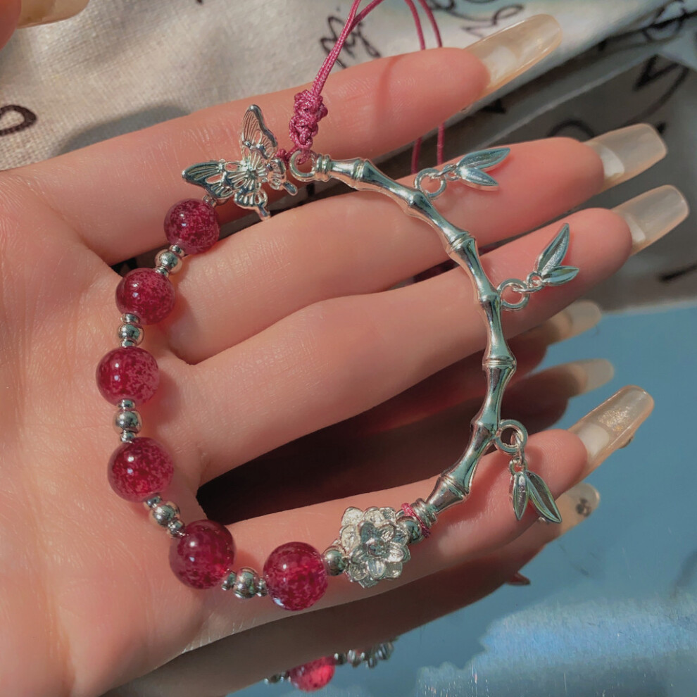 Bracelet papillon lotus géométrique artistique vintage design alliage pour femme