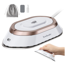 Newbealer Travel Iron - Mini Iron with Dual Voltage-220V/120V for Clothes, Compact Iron with Small Pouch
