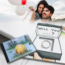 Creative Flip Book for Hiding Your Ring for Flip Book Puppy Animation Proposal with Hidden Ring Creative Gift