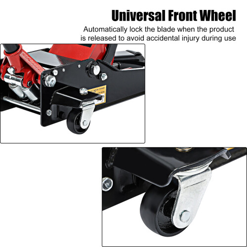 Durable steel Trolley Jack 3 Ton Compact Hydraulic for Van Car Caravan 1