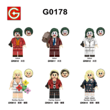 6PCS/SET Joker Harley Figure Fit Lego Building Block Kids Toy