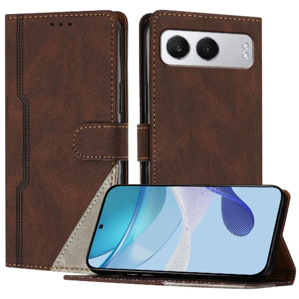 (Brown) Case For Oneplus Nord 4 Handy Stand Card Slots Cover Wallet Pu Leather Magnetic Closure Brown 764544249898