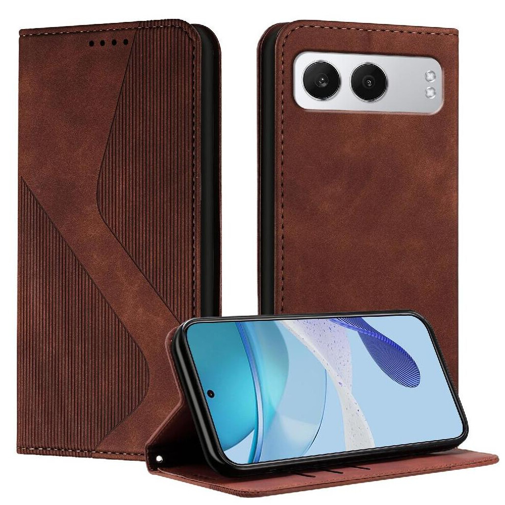 (Brown) Case For Oneplus Nord 4 Pu Leather Magnetic Wallet Kickstand Card Slots Holder Folio Flip Brown 764544250306