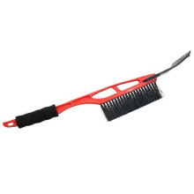 Snow Shovels Snow Brush and Removable Deluxe Scraper Car Snow Shovel Brush Winter Window Windshield Snow Removal Auto Care (Color : Red)