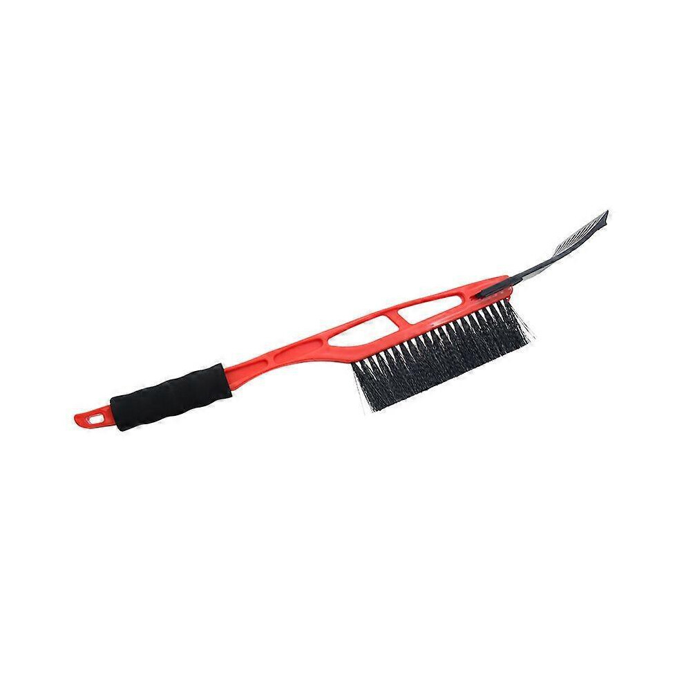 Snow Shovels Snow Brush and Removable Deluxe Scraper Car Snow Shovel Brush Winter Window Windshield Snow Removal Auto Care (Color : Red)