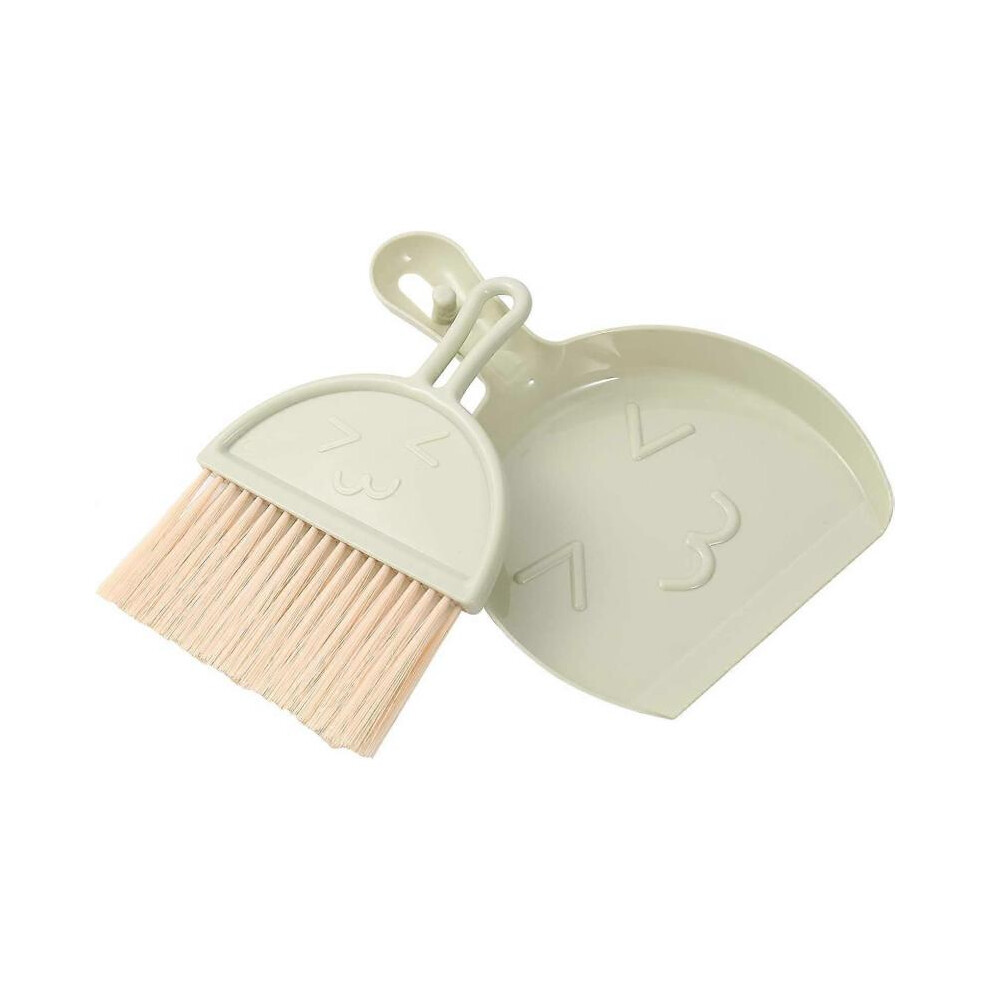 Mini Dustpan And Brush Set, Small Broom And Dustpan Cleaning Set For Office Home Table Car Cleaning (Blue) Blue