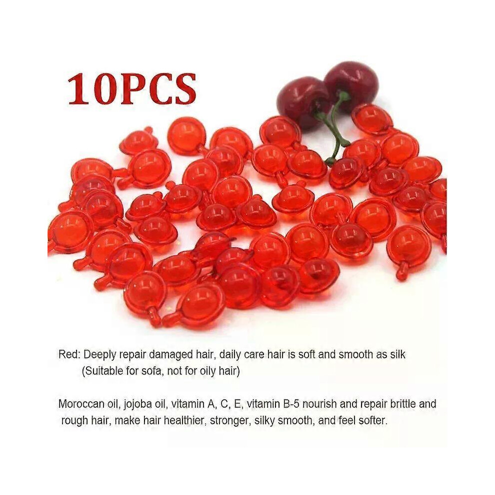 Red ( X10) Keratin Collagen Pro Hair Mask Repair Dry Split Ends Frizzy Damaged Deeply Moisturize Soft Smooth Shiny Women Hair Care Products