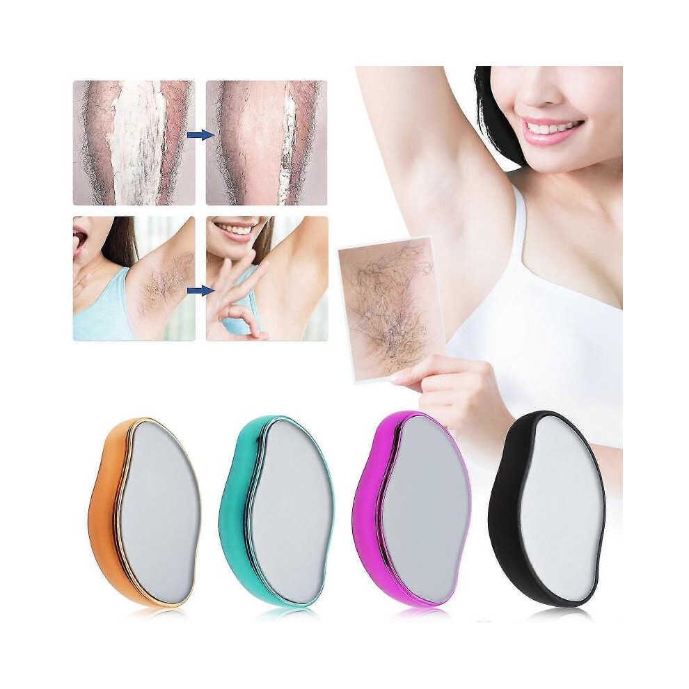 White (White) 2022 New Physical Hair Removal Glass Hair Removal Tool For Men And Women Body Hair Can Be Washed And Used Repeatedly