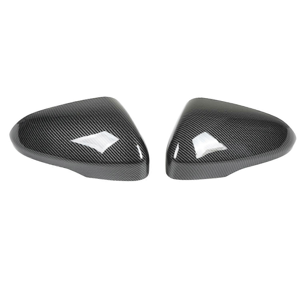 (As Show, One Size) 2Pcs Door Mirror Cap Left Right Carbon Fiber Style Replacement For Ford Fusion 2013 And Up 6909775553992
