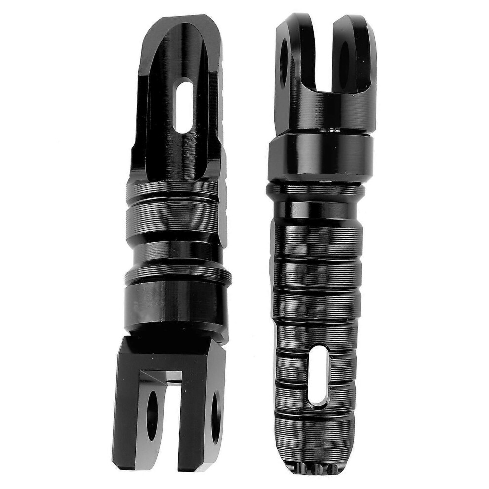 (As Show, One Size) Pair Of Front Foot Pegs Aluminum Alloy Pedals Fit For Kawasaki Ninja Z125 Pro Z250/Sl Z400 Z900black 6909775632833