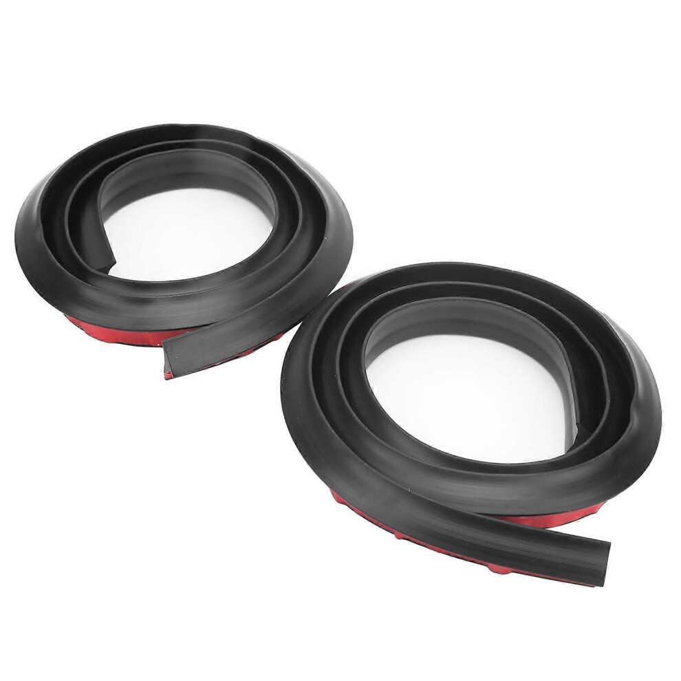 (As Show, One Size) 2Pcs Universal Fender Flare Wheel Eyebrow Protector Anti Collision Trim Strip Drillfree 1.5M 6909775620854