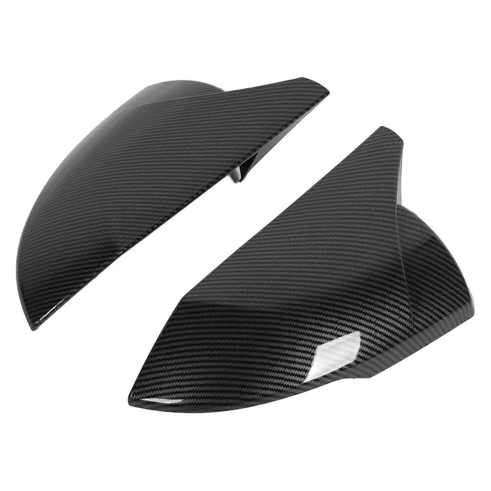 (As Show, One Size) 2Pcs Door Rearview Mirror Cover Left Right Abs Stylish Replacement For Hyundai Elantra 21+(Carbon Fi 6909775592076