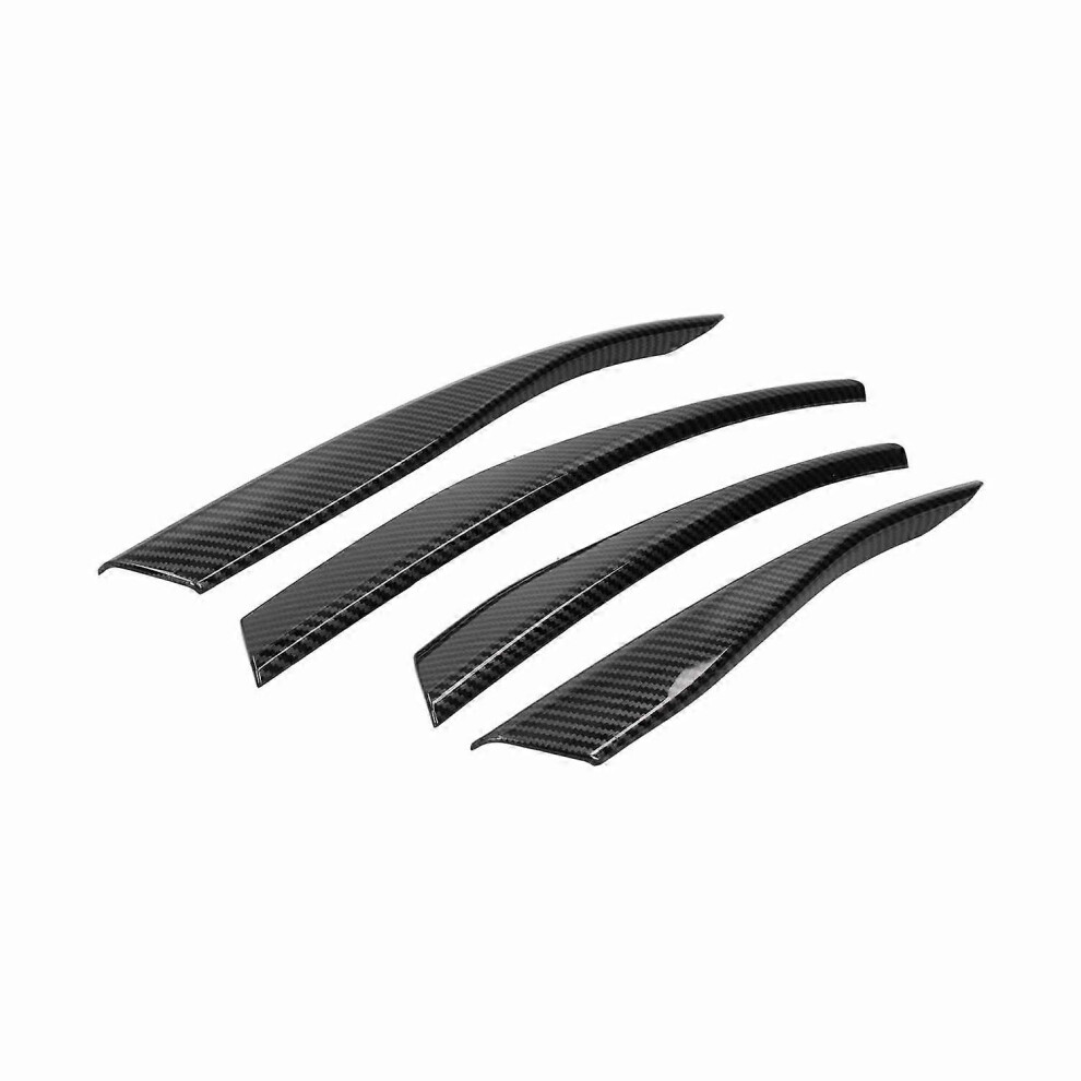 (As Show, One Size) 4Pcs Front Fog Eyebrow Cover Trim Carbon Fiber Style Decor Fit For Mk8 2020Â2021 Light 6909775617885