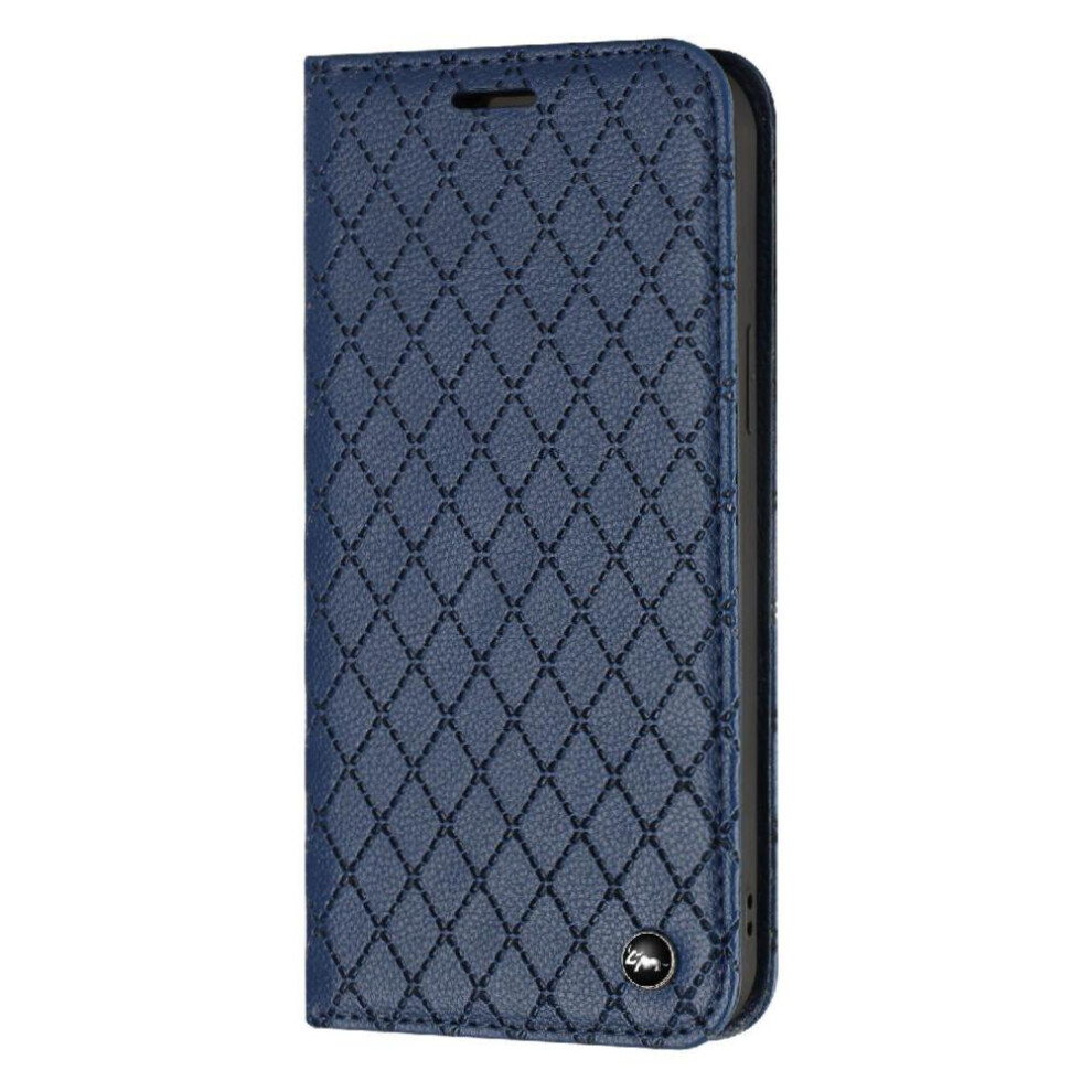 (Blue) Case For Motorola Moto G35 Business Card Slots Holder Wallet Magnetic Shell Flip Blue 764563389711