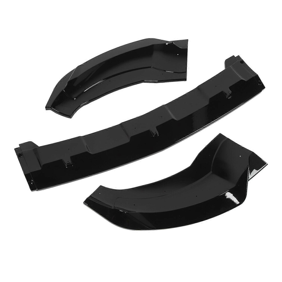 (As Show, One Size) 3Pcs Car Front Bumper Lip Spoiler Scratch Resistant Decorative Front Spoiler Protector Replacement F 6909775554609