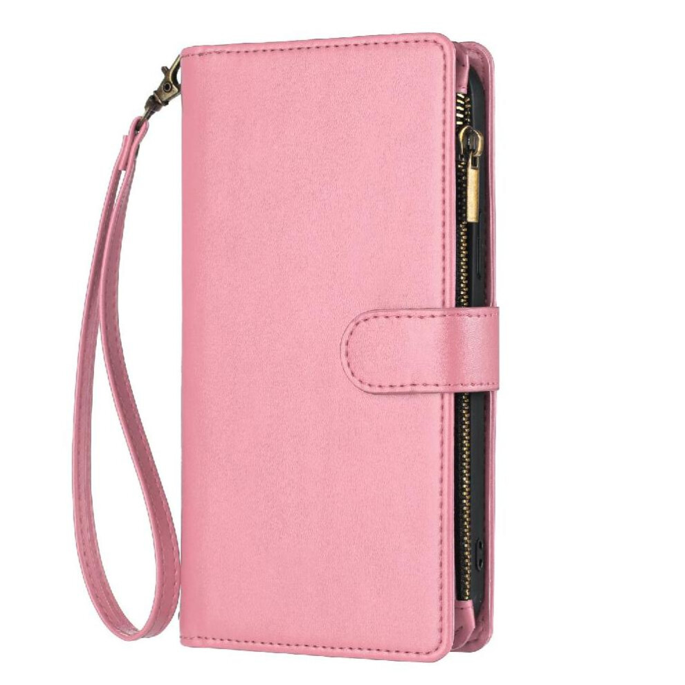 (Pink) Case For Motorola Moto G05 Pu Leather Card Slots Wallet Zipper Folio Flip Handbag Cover Pink 764563389957