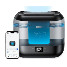 Dreo Smart Humidifier for Bedroom, 4L Cool Mist Humidifier for Home Baby, Humidity Sensor, Auto Mode, 32H Last, Oil Diffuser