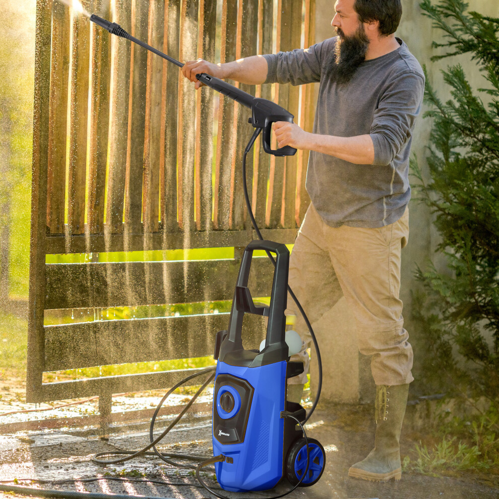 DURHAND High-Performance Power Washer 1800W, 150 Bar, 510 L/h, Blue