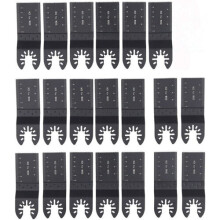 20pc Oscillating Multi-Tool Saw Blades Set - Universal Fit, High-Carbon Steel Blades for Wood, Plastic, Metal, PVC