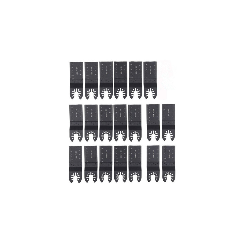 20pc Oscillating Multi-Tool Saw Blades Set - Universal Fit, High-Carbon Steel Blades for Wood, Plastic, Metal, PVC