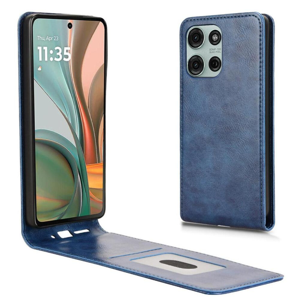 Photos - Case  Compatible  for Motorola Moto G75 5g Kickstand Function Unique Accurate Incision High Quality(Blue)