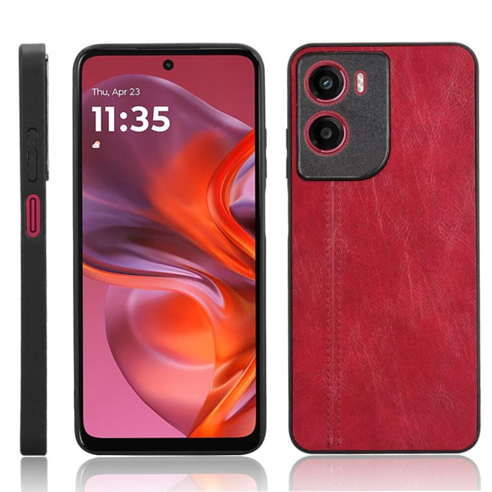 (Red) Lightweight Case For Motorola Moto E15 Lightweigh Shockproof Contracted Design Classic Slim Red 764563394838