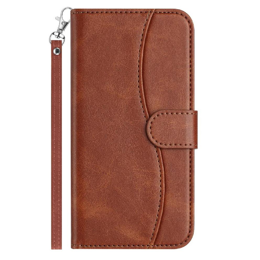 (Yellow) Flip Case For Motorola Moto G05 Pu Leather Card Slots Holder Colorful Shockproof Wrist Strap Yellow 764563395927