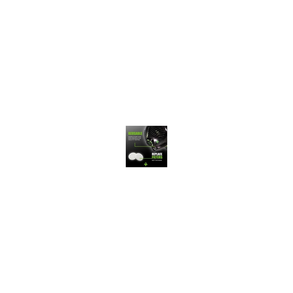 Respirator Mask Dust Half Face With Filters Stealth P3 M/L No Fog 38504396