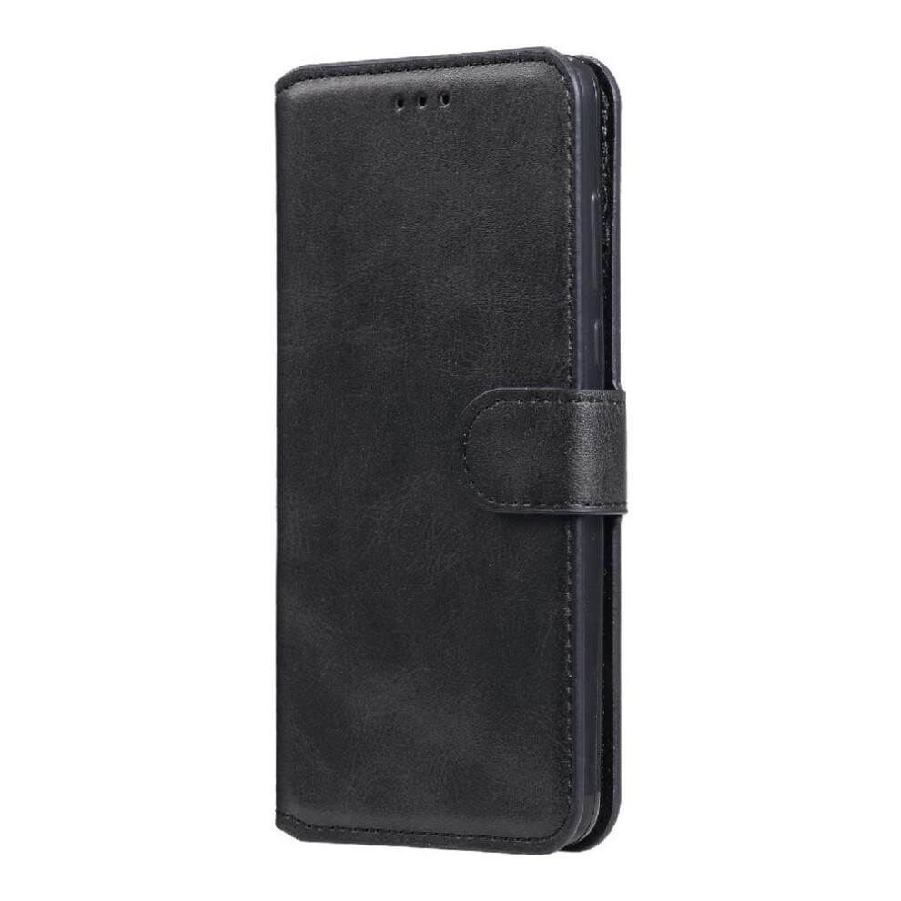 (Black) Flip Case For Oneplus 8T Magnetic Closure Card Slots Precise Cutouts Flip Cover Black 764563398287