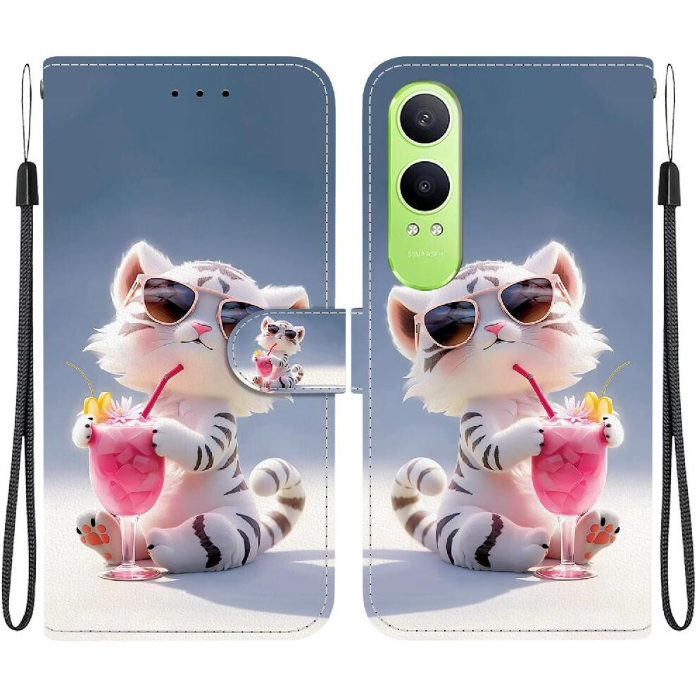 (C5 ) Case For Oneplus Nord Ce4 Lite 5G Pattern Cover Flip Leather Wallet Pu Leather 764563398614