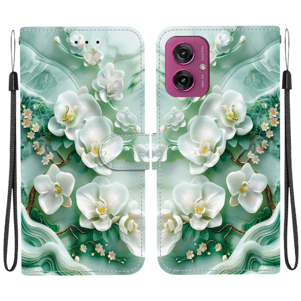 (C2) Case For Motorola Moto G55 Pu Leather Flip Leather Wallet Pattern Cover 764563398829