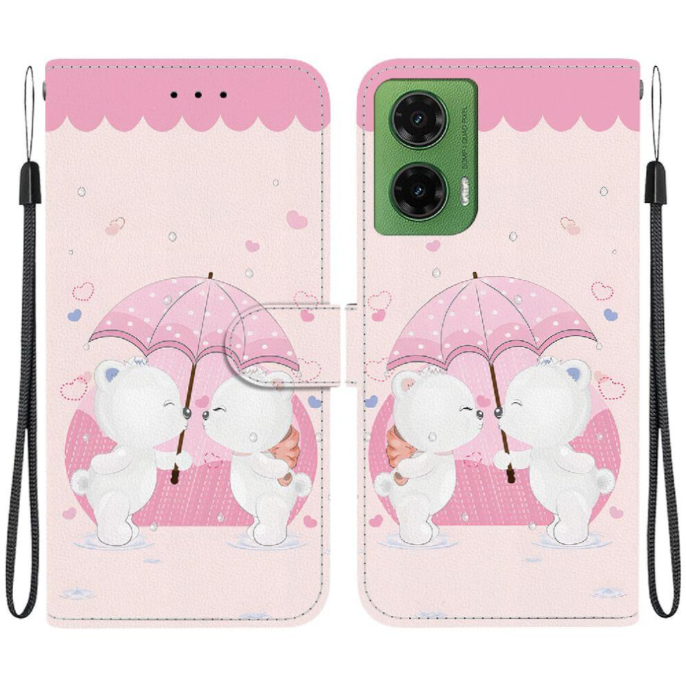 (Ohter) Case For Motorola Moto G35 Pattern Cover Pu Leather Flip Leather Wallet 764563398904