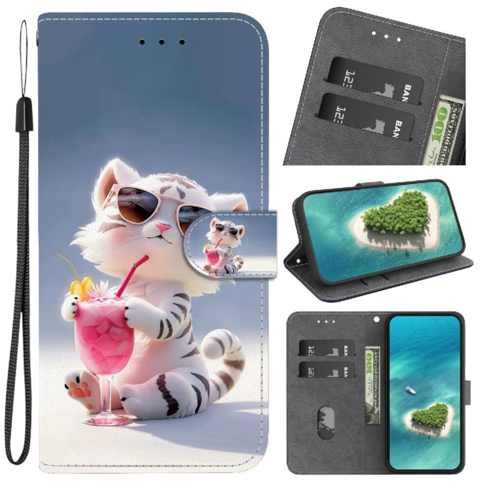 (C5 ) Case For Motorola Edge 50 Neo 5G Pattern Cover Flip Leather Wallet Pu Leather 764563398973