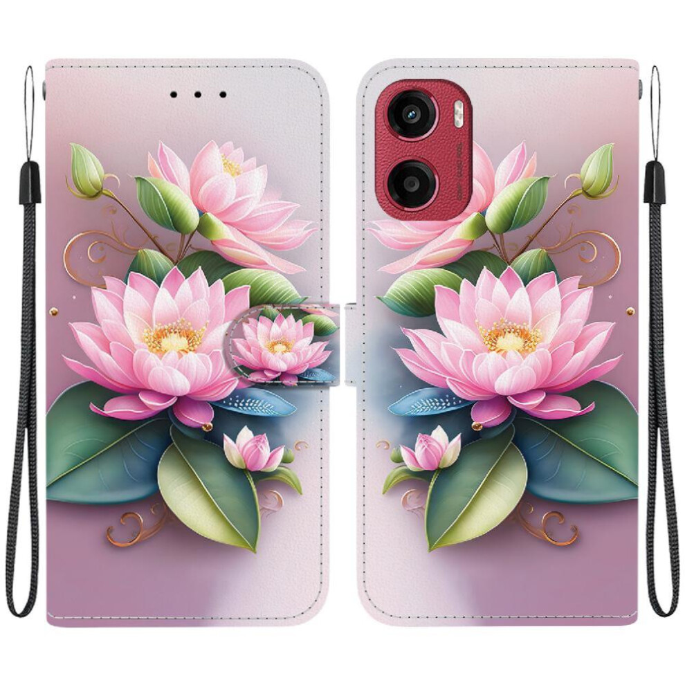 (C3 ) Compatible With Motorola Moto G05 Case Card Slots Card Slot Kickstand Pattern Cover Pu Leather 764563399017