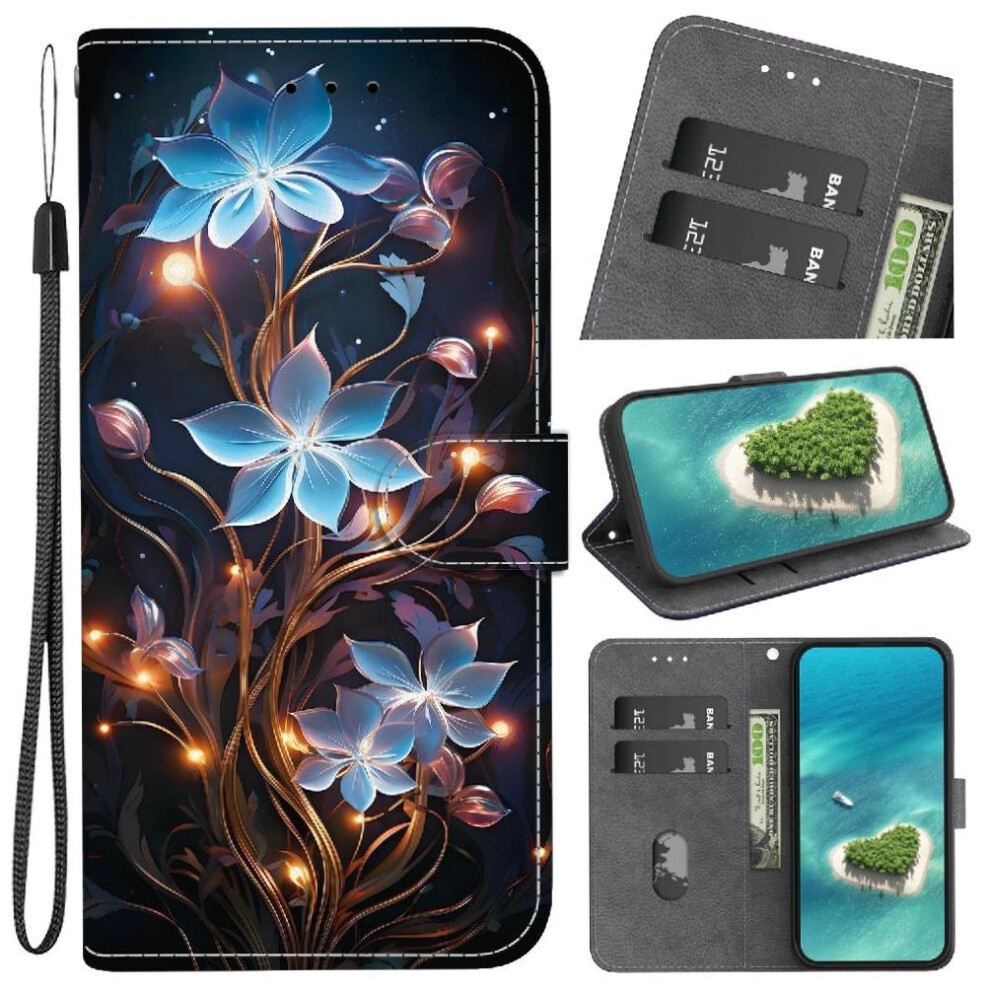 (C7 ) Compatible With Motorola Moto G05 Case Card Slots Card Slot Kickstand Pattern Cover Pu Leather 764563399055