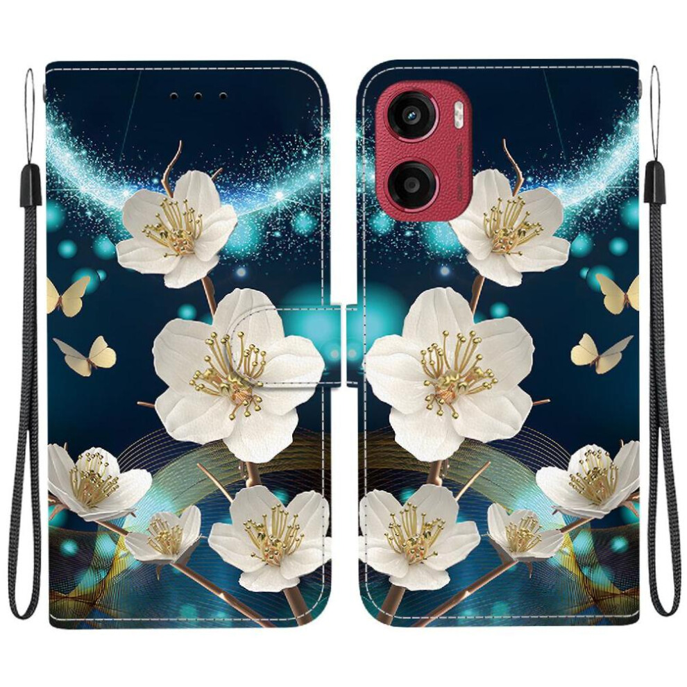 (C3 ) Flip Case For Motorola Moto G05 Card Slot Kickstand Wallet Pu Leather Card Slots Pattern Cover 764563399154