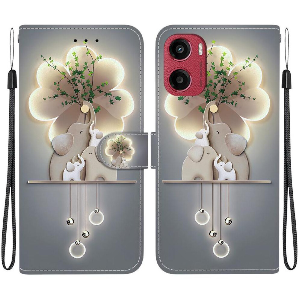 (C5 ) Flip Case For Motorola Moto G05 Card Slot Kickstand Wallet Pu Leather Card Slots Pattern Cover 764563399178