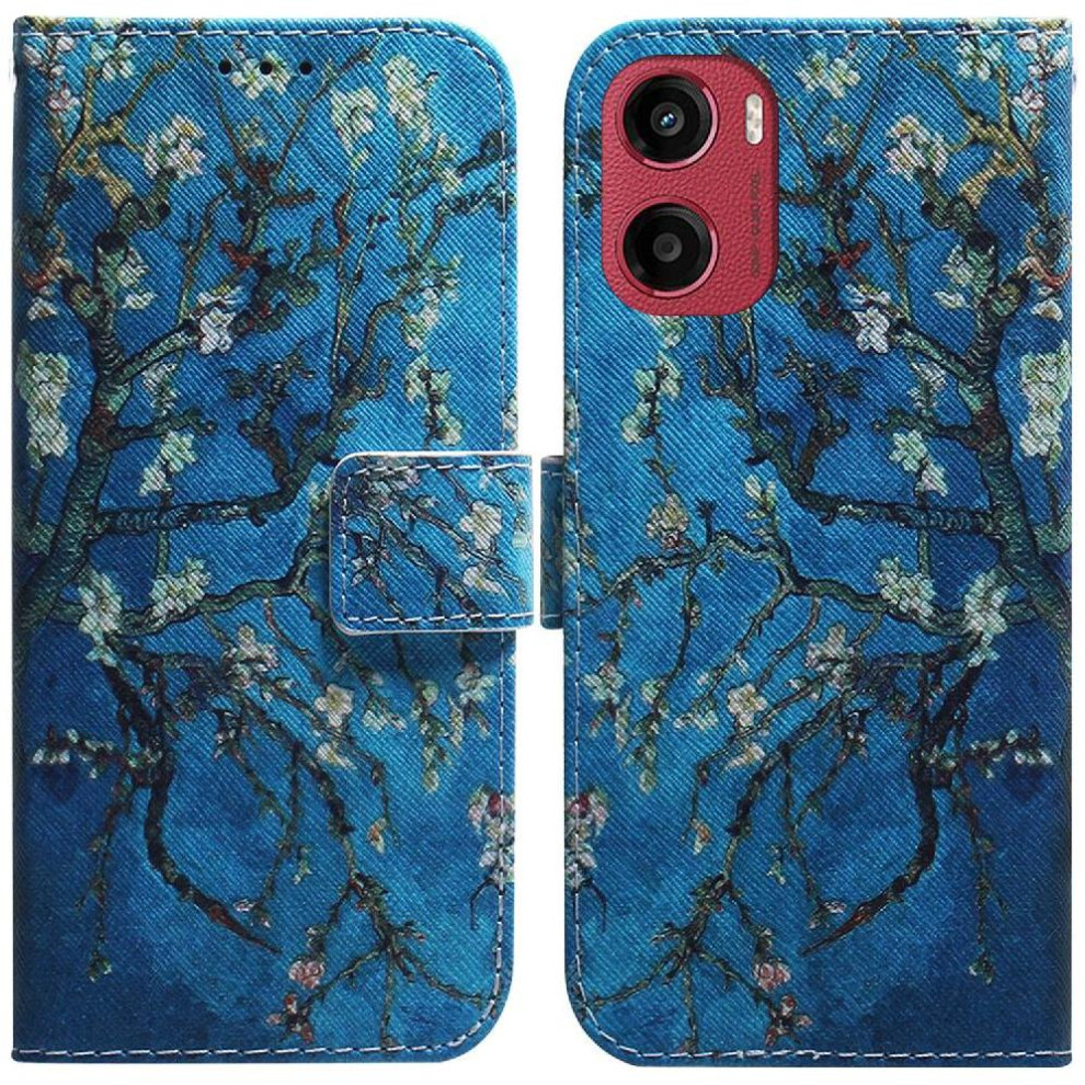 (Ohter) Flip Case For Motorola Moto E15 Card Slots Wallet Pu Leather Painted Magnetic Closure 764563399598