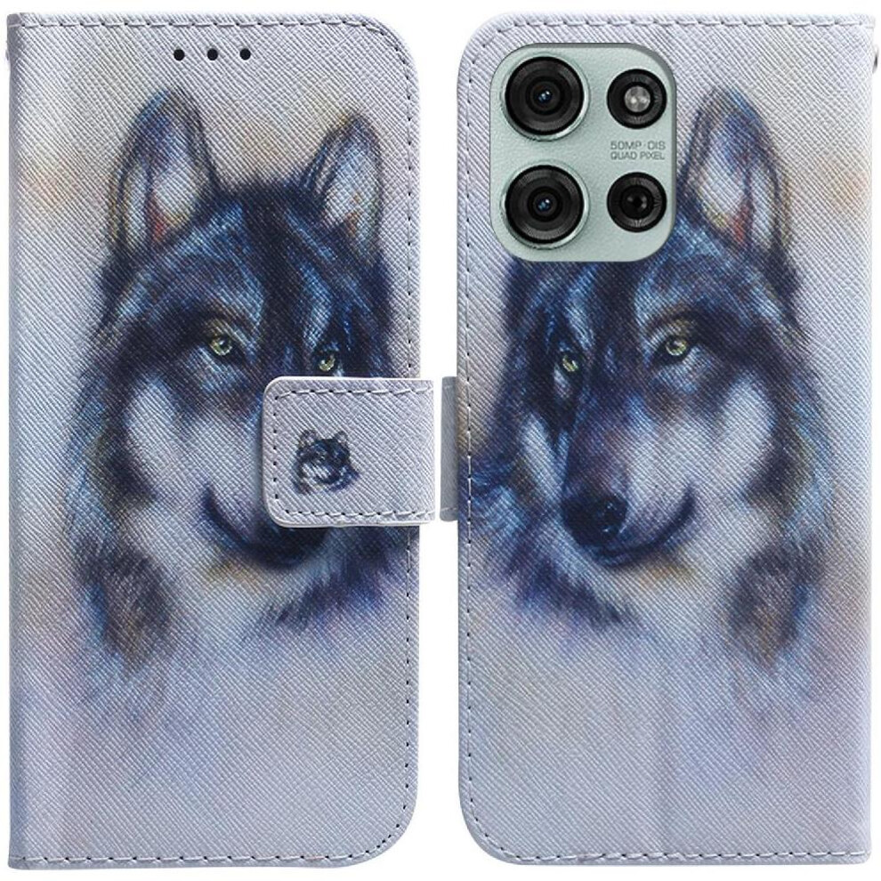 (C1 ) Flip Case For Motorola Moto G75 5G Wallet Pu Leather Magnetic Closure Painted Card Slots 764563400584