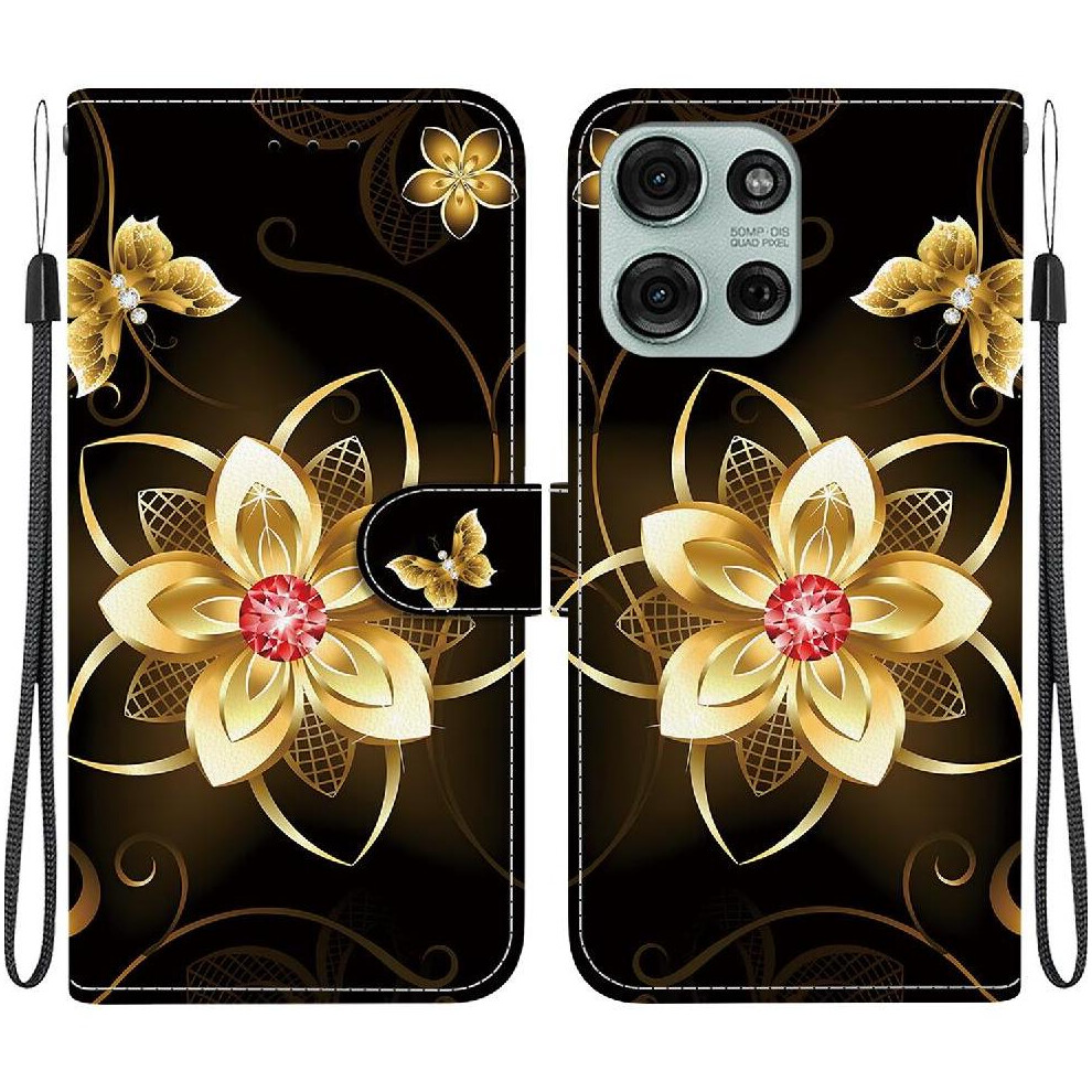 (C6) Flip Case For Motorola Moto G75 5G Pattern Cover Wallet Pu Leather Card Slots Card Slot Kickstand 764563401291
