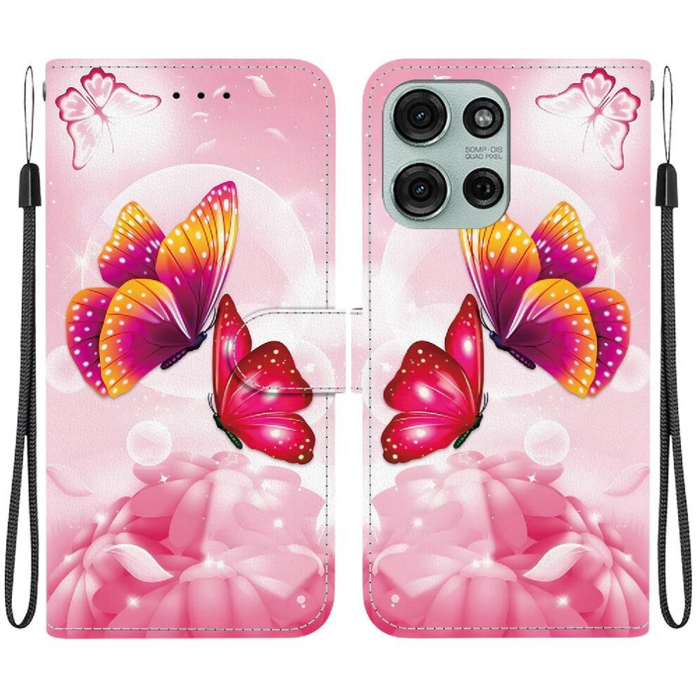 (C2) Compatible With Motorola Moto G75 5G Case Pattern Cover Pu Leather Card Slot Kickstand Card Slots 764563401321