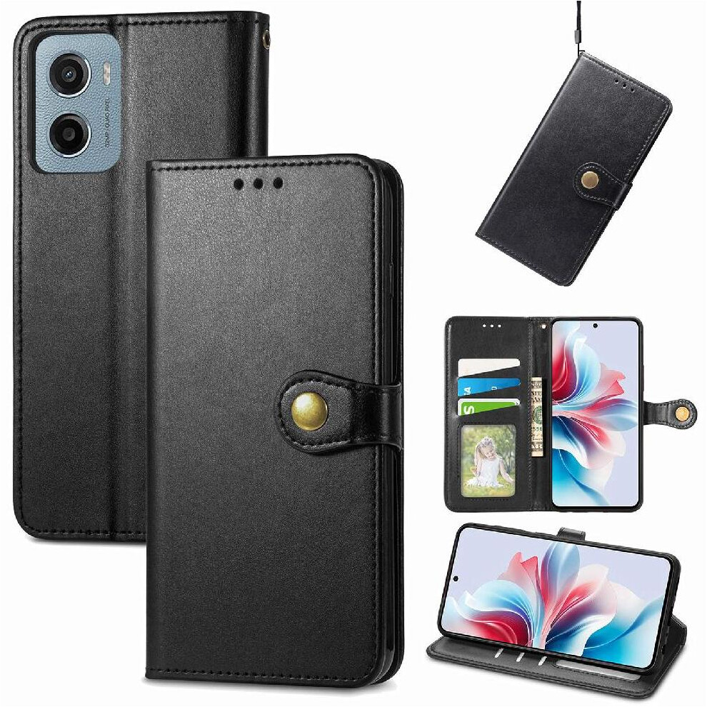 (Black) Case For Motorola Moto G05 Fashion Design Exquisite Business Flip Cover Leather Case Wallet Function Black 764563401819