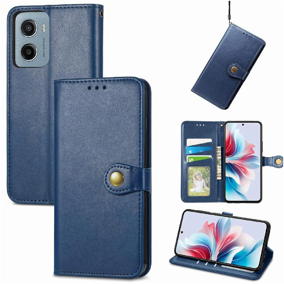 (Blue) Case For Motorola Moto G05 Fashion Design Exquisite Business Flip Cover Leather Case Wallet Function Blue 764563401826