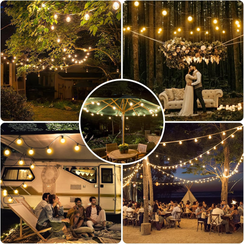 Garden String Light 15M Waterproof LED Festoon Lights 1