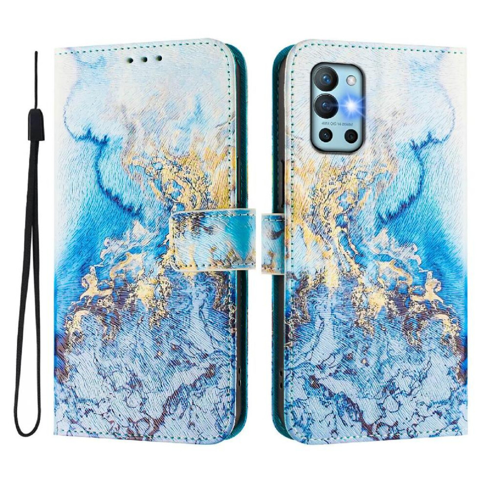 (C1 ) Case For Oneplus 8T Pattern Magnetic Closure Wrist Strap Flip Leather Wallet 764563403653