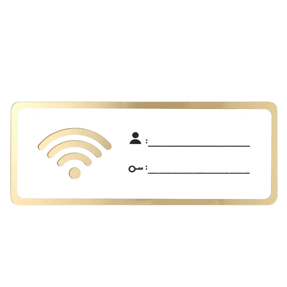 Kricely (As Show, One Size) Acrylic Wifi Sign Rewritable Account And Password Wifi Sign For Public Shop