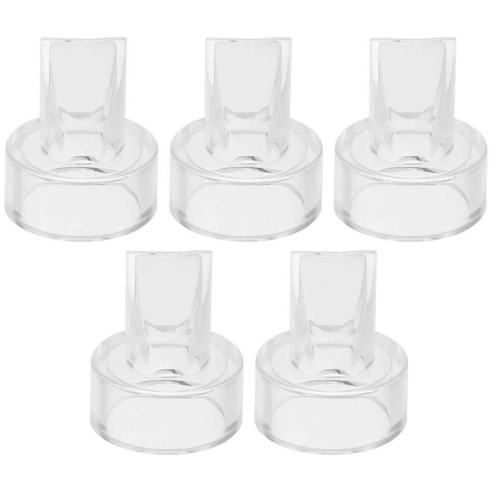 Kricely (As Show, One Size) 5Pcs Electric Breast Pump Parts Accessories Silicone Duckbill Valves (22Mm)