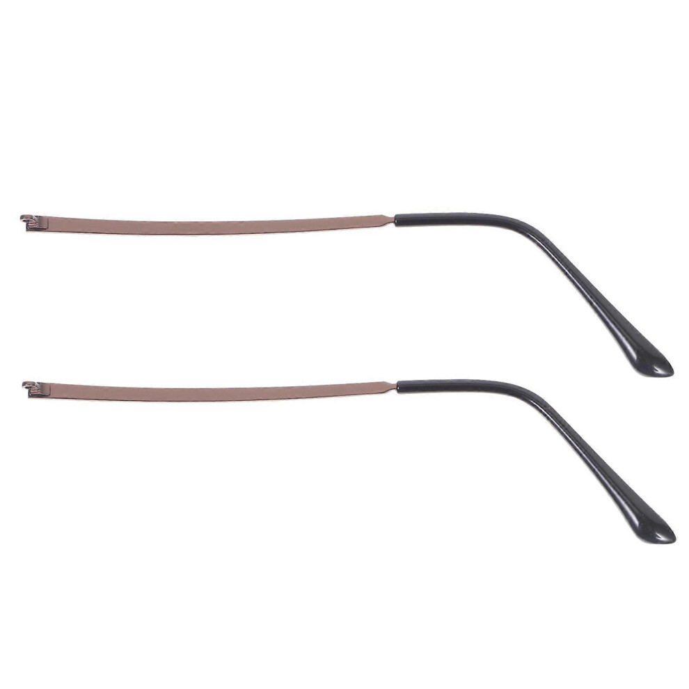 Kricely (Coffee, One Size) 1 Pair Metal Glasses Replacement Temple Universal Eyeglasses Replacement Temple